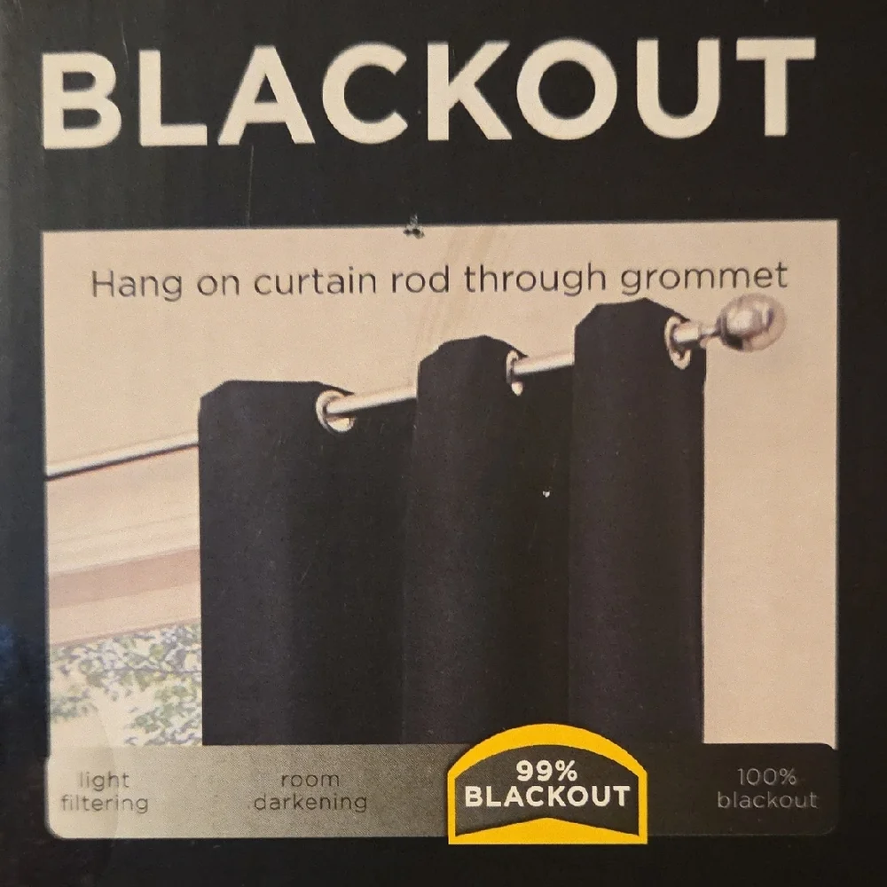 Eclipse Blackout Curtain with Grommet